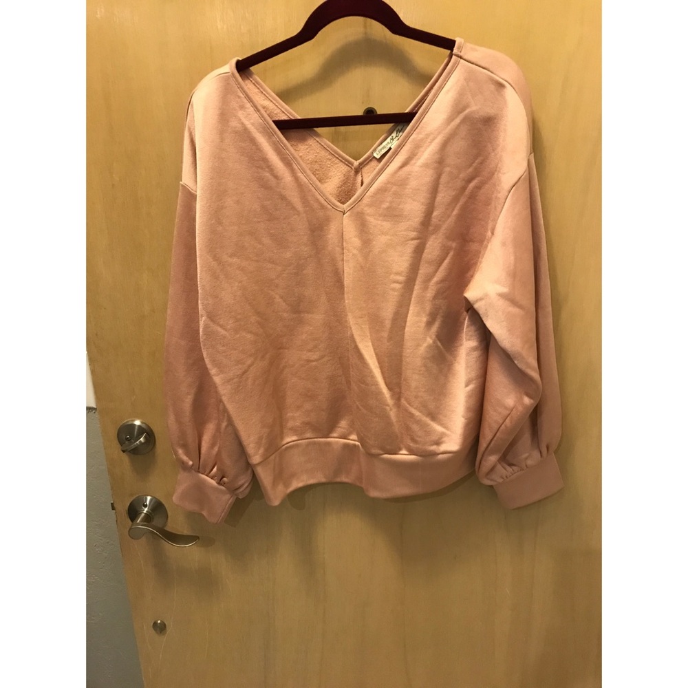 Rose gold sweater